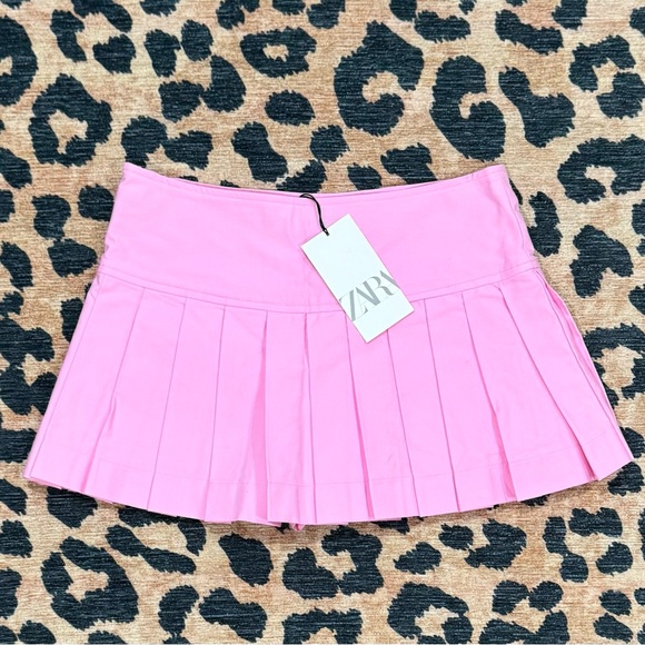Pink Zara tennis skort with slit in front - Picture 1 of 3